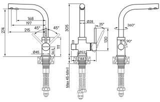 Смеситель для кухни Paulmark Essen Es213011-331 белый
