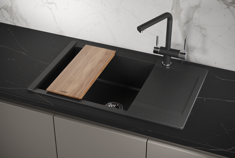 Мойка кухонная Granula 7807, ЧЁРНЫЙ