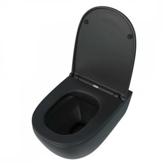 Унитаз подвесной Maretti Elena безободковый с микролифтом, EA10PBM61-560, черный