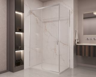 Душевой уголок Vincea Stella VSR-1ST8013CL, 1300*800, хром, стекло прозрачное