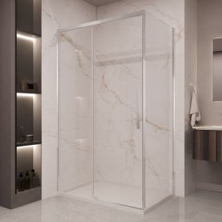 Душевой уголок Vincea Stella VSR-1ST9015CL, 1500*900, хром, стекло прозрачное