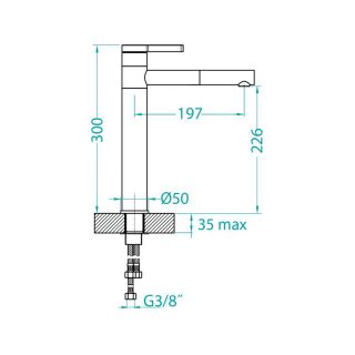 Смеситель для кухни Alveus Zina 1129056 коричневый
