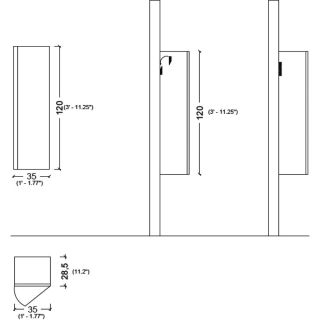 Пенал Armadi Art Vallessi 120см зебрано 836-Z