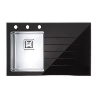 Кухонная мойка Alveus 1099633 Crystalix 10 черная 86x54 левая