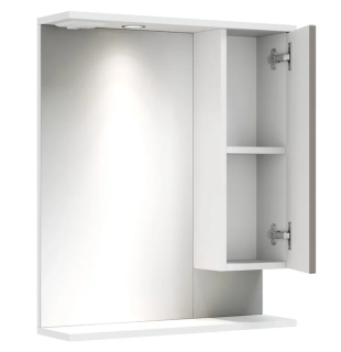 Шкаф-зеркало с подсветкой Onika Марви 206088 правый 60см мокко