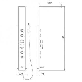 Душевая панель SSWW FT93159 MP