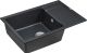 Мойка кухонная Paulmark Flugen PM317850-BLM чёрный металлик