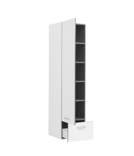 Шкаф-пенал для ванной Aquanet Верона 40 белый левый