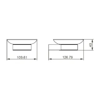 Мыльница Aquanet 187061 хром