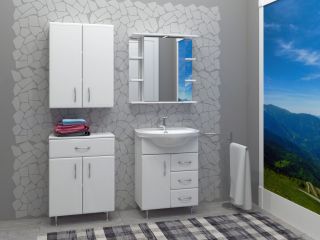 Тумба под раковину Stella Polar Концепт 65см белый SP-00000057