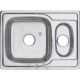 Мойка 6950S U Melana 0,6/160 хром с сифоном (227S t *10)