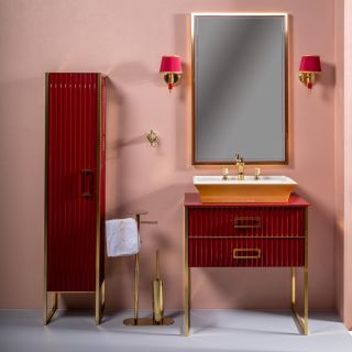 Зеркало Armadi Art Monaco 70см бордо/золото 566-RG