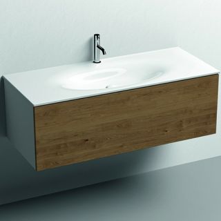 Тумба под раковину Kerasan Shape 120 9325K3 подвесная Дуб Белый