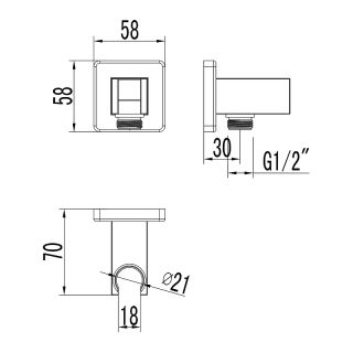 Шланговое подключение Lemark LM4585C