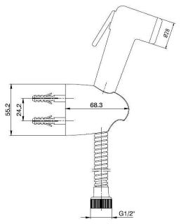 Гигиенический душ E.C.A. 402111032EX хром