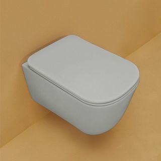 Унитаз Kerasan Tribeca 511459 подвесной серый без сиденья