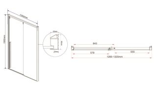 Душевая дверь Vincea Lugano VDS-1L130CL-1 130 см