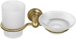 Стакан и мыльница Sapho Diamond бронза 1318-04