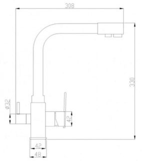 Смеситель для кухни ZORG Steel Hammer SH 805 CR