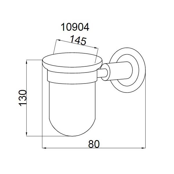 Стакан Boheme Murano Crystal бронза 10904-CRST-BR