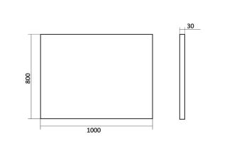 Orange Nature ON-100ZE Зеркало с LED подсветкой и сенсорной кнопкой