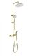 Душевая стойка Wonzon & Woghand WW-B3097-A-BG с термостатом брашированное золото