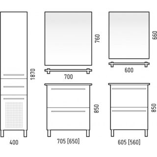 Зеркало Corozo Мирэль 70см SD-00000275
