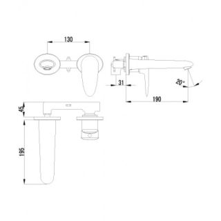 Смеситель для раковины Lemark Status (LM4426C)