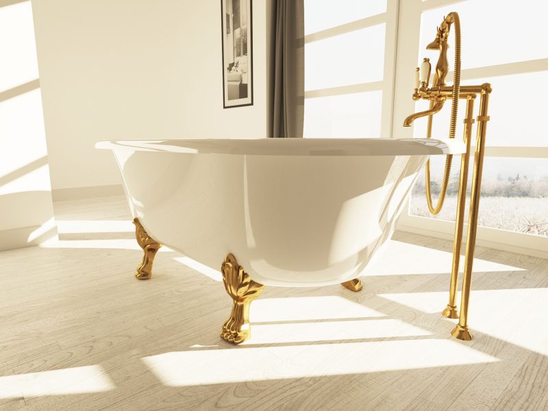 Ванна из искусственного камня AquaStone Оливия 180x90см ножки белые