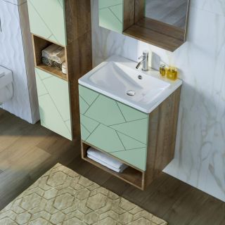 Ниша для тумбы Бриклаер Кристалл 4627125417078 60 см дуб гранж песочный