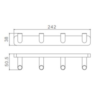 Крючки Raglo R320.05 хром