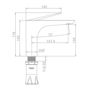 Смеситель для раковины Raglo R07.10 хром
