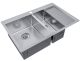 Мойка кухонная Paulmark Kroner PM227851-BSL левая брашированная нержавеющая сталь