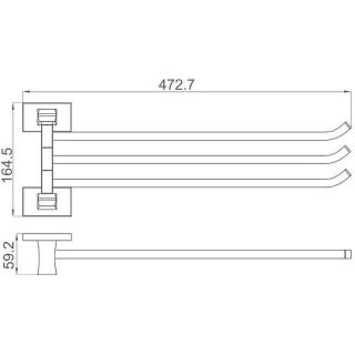 Полотенцедержатель Gappo G0712 хром
