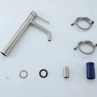 Смеситель для раковины Frap F10807-2 Сатин