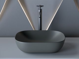 Раковина Ceramica Nova Element CN6009MDH 45см тёмный антрацит матовый