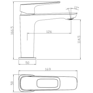 Смеситель для раковины Rossinka RS46-11