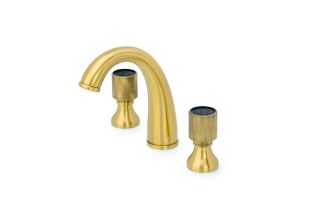 Смеситель для раковины Boheme на 3 отв. ROYAL CRYSTAL black _Комплект бронза