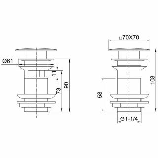 Донный клапан Allen Brau Infinity 5.21026-00 Хром