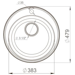 Мойка кухонная Reflexion Arena 48-BE RF0148BE бежевый