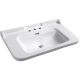 Раковина Kerasan Waldorf  4142K1bi/cr*3 Белая 100 см