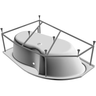 Каркас для ванны Vayer Azalia 150x105 L/R Гл000006915 Серый