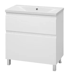 Напольная тумба под раковину Misty Лаки 80 см П-Лак-01080-0112Я белый