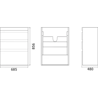 Напольная тумба под раковину Misty Фостер 100 R УТ000008418 белый