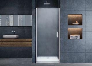 Душевая дверь Vincea Alpha 90 VDP-3AL900MT профиль Хром стекло текстурное