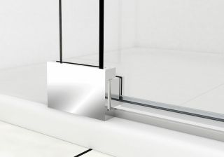 Душевая дверь Vincea Extra 90 VDP-1E8090CLB профиль Черный стекло прозрачное