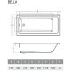 Акриловая ванна Relisan Bella 170x80 Гл000026031 без гидромассажа