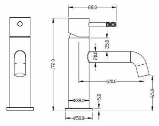 Смеситель для раковины Boheme Uno 461-WG белый/золото