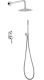Душевая система Boheme Uno 464-WCR белый/хром