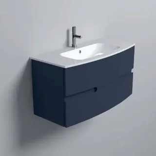 Тумба под раковину Jacob Delafon Nona EB1889RU-G98 100 см с интегрированными ручками тёмно-синий